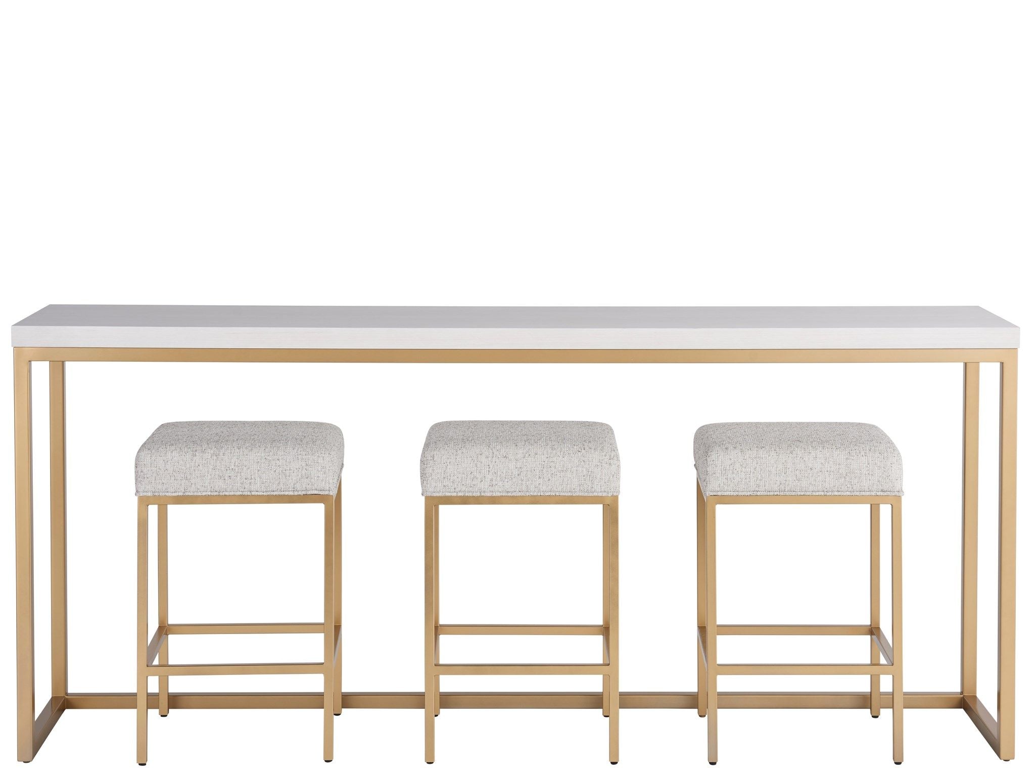 Love. Joy. Bliss.-Miranda Kerr Home - Love Joy Bliss Console Table With 3 Stools - White