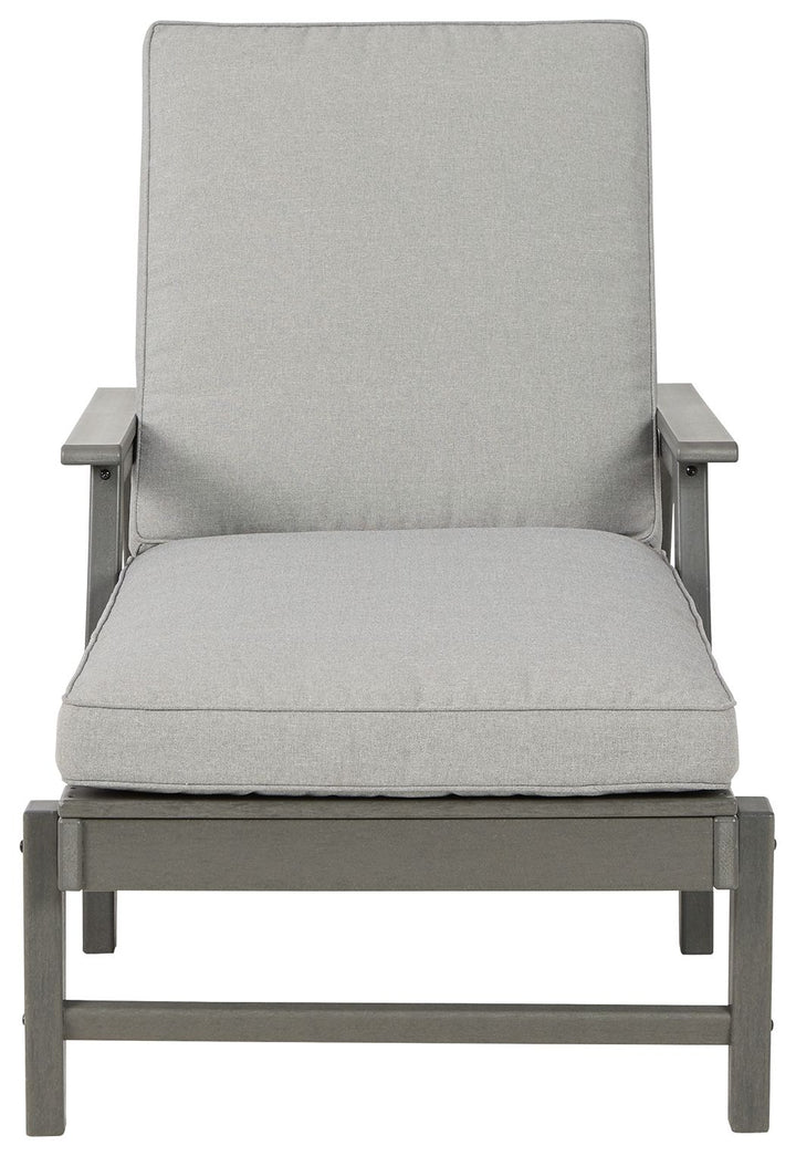 Visola - Gray - Chaise Lounge with Cushion
