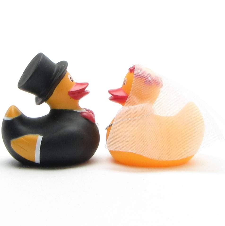 Rubber duck bride and groom - rubber duck