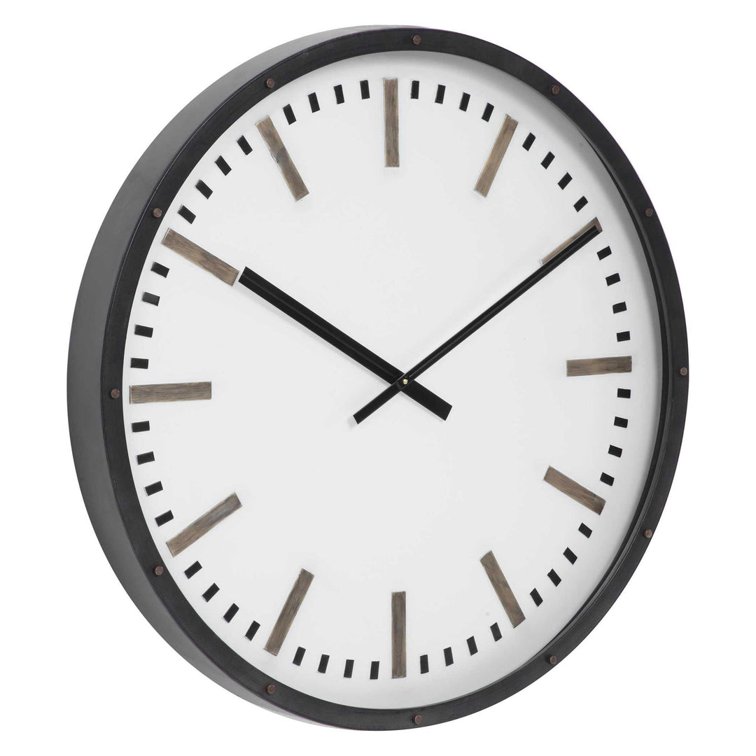 Fleming - Large Wall Clock - Black