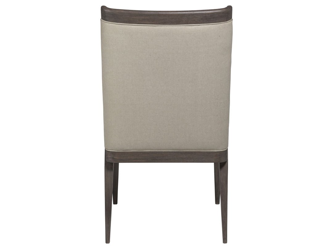 Cohesion Program - Wood Haiku Upholstered Side Chair - Dark Brown