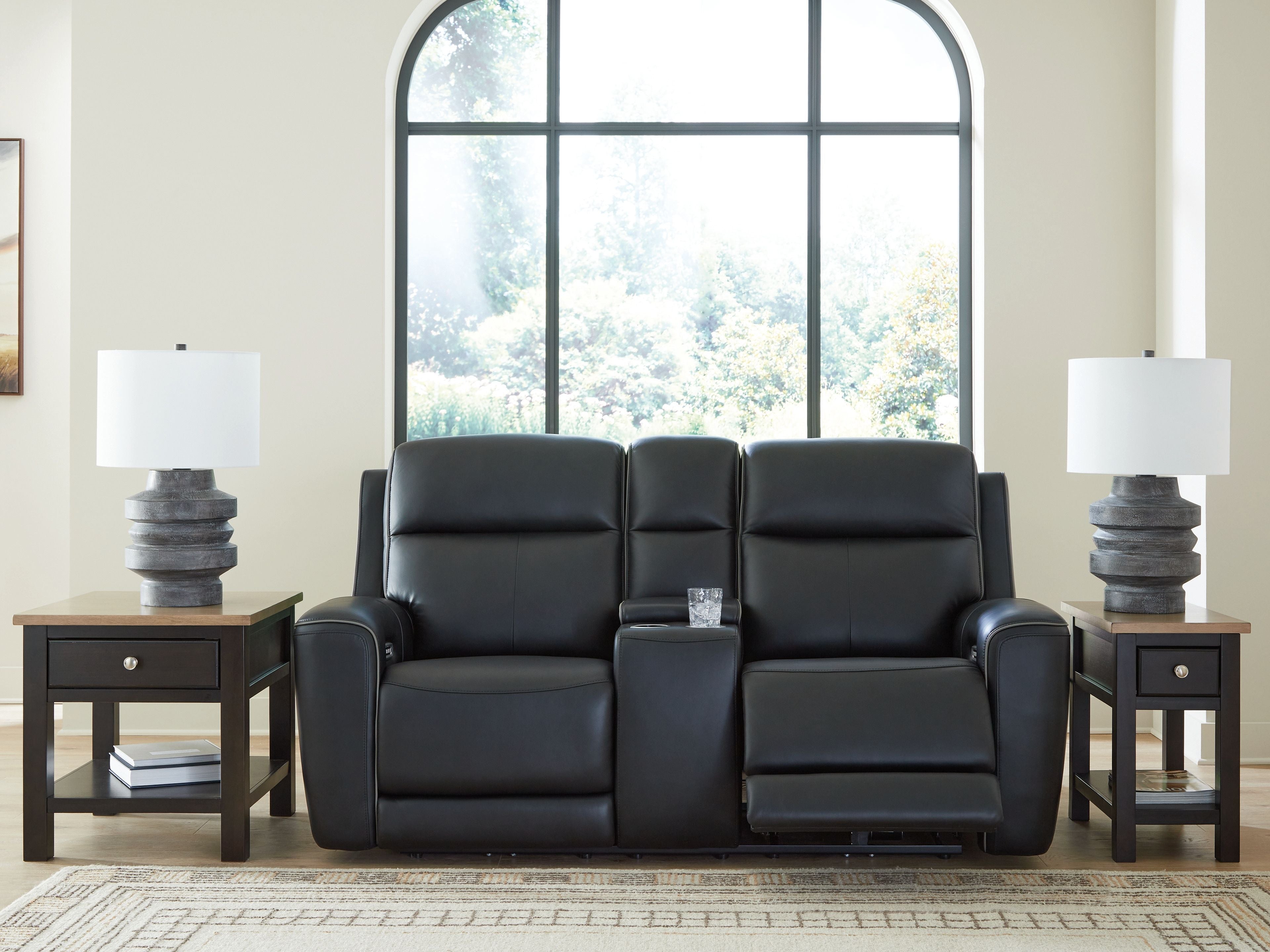 5Z-Comfort - Relaxation - Power Reclining Loveseat with Console / Adj Headrest
