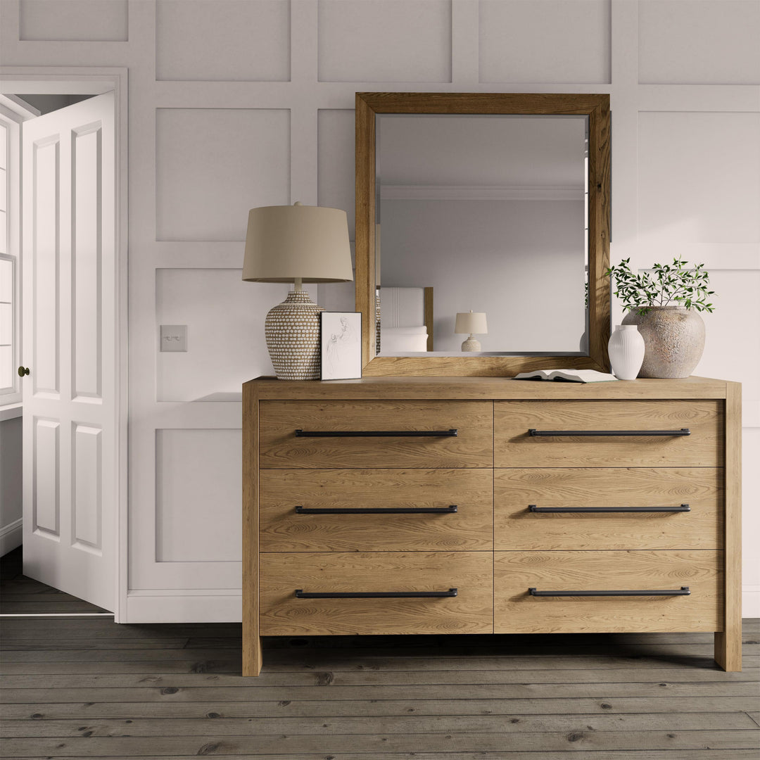 Davie - Mirror - Light Brown
