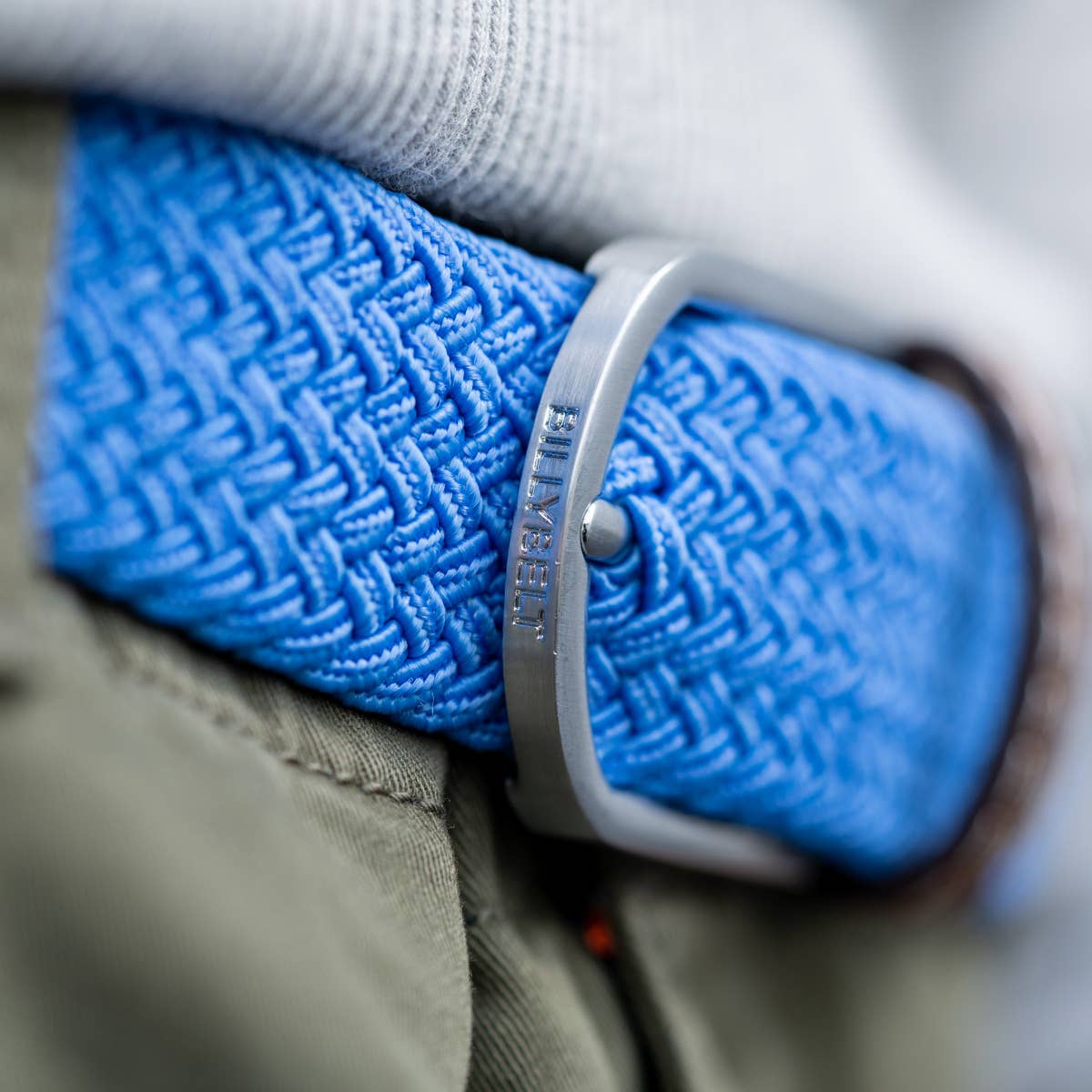 Bleuet elastic braided belt: Size 1