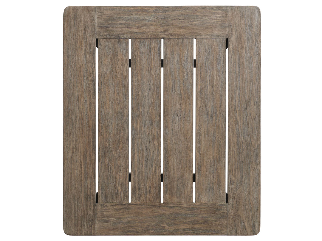 La Jolla - Rectangular End Table - Dark Brown