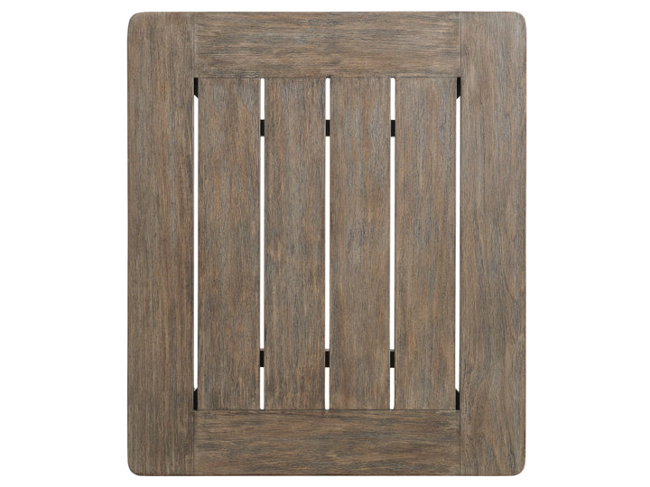 La Jolla - Rectangular End Table - Dark Brown