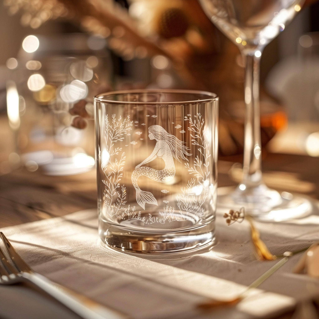 Mermaid Glasses: Stemless Wine