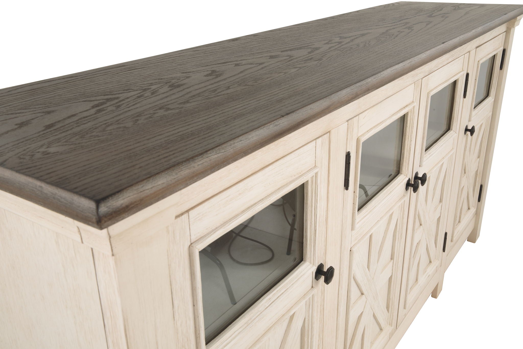 Bolanburg - Extra Large TV Stand - White / Brown / Beige