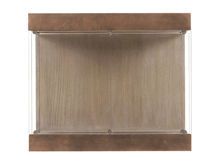 Shadow Play - Center Stage Rectangular Lamp Table - Light Brown