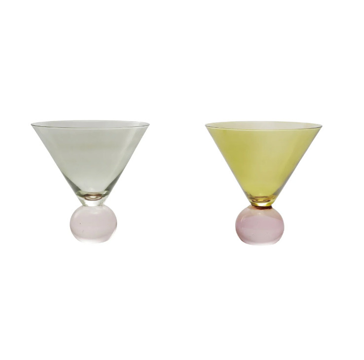 MARTINI GLASS W/ BALL STEM