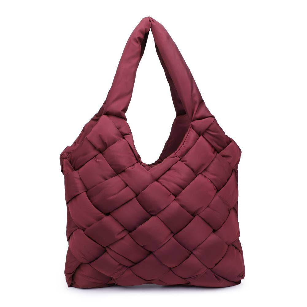 Illumine Woven Nylon Tote: Nude