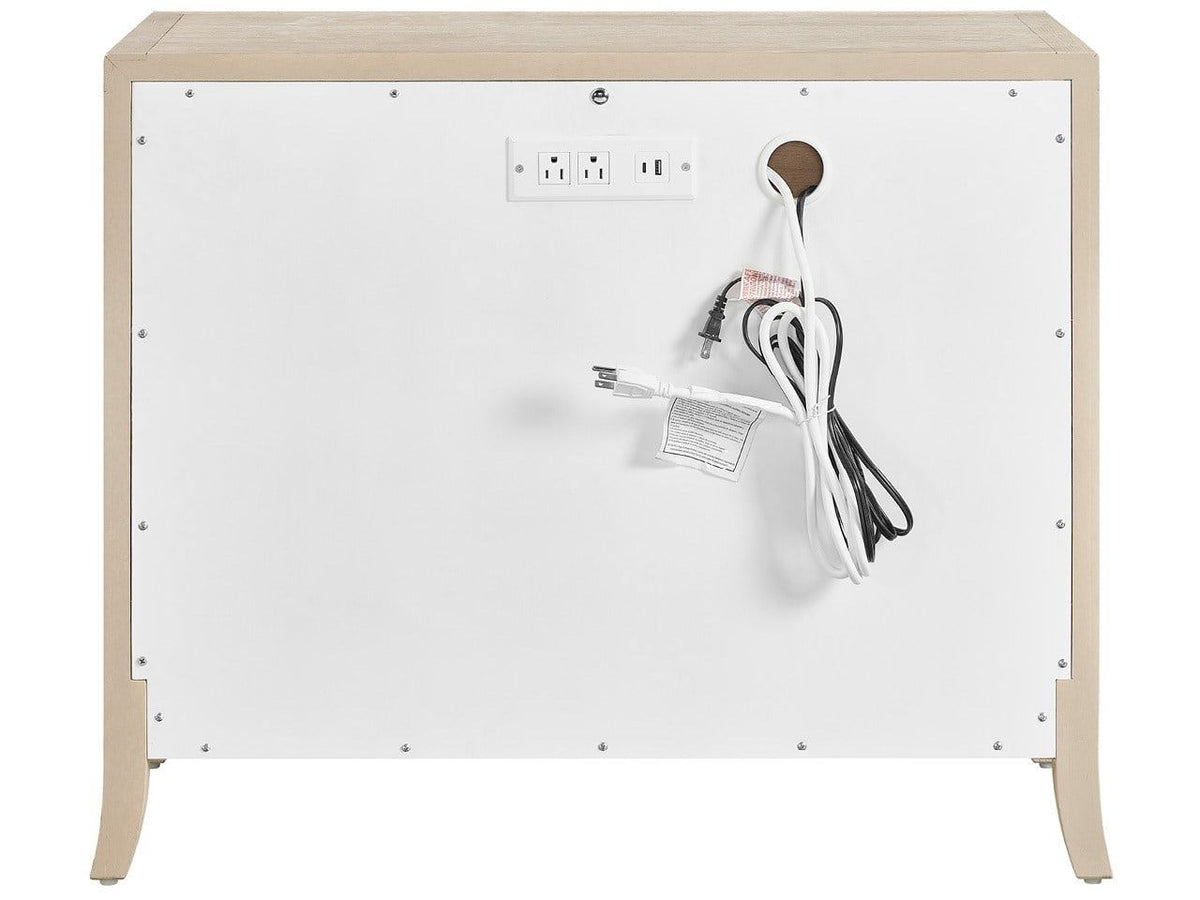 Velora - Nightstand With LED - Light Brown