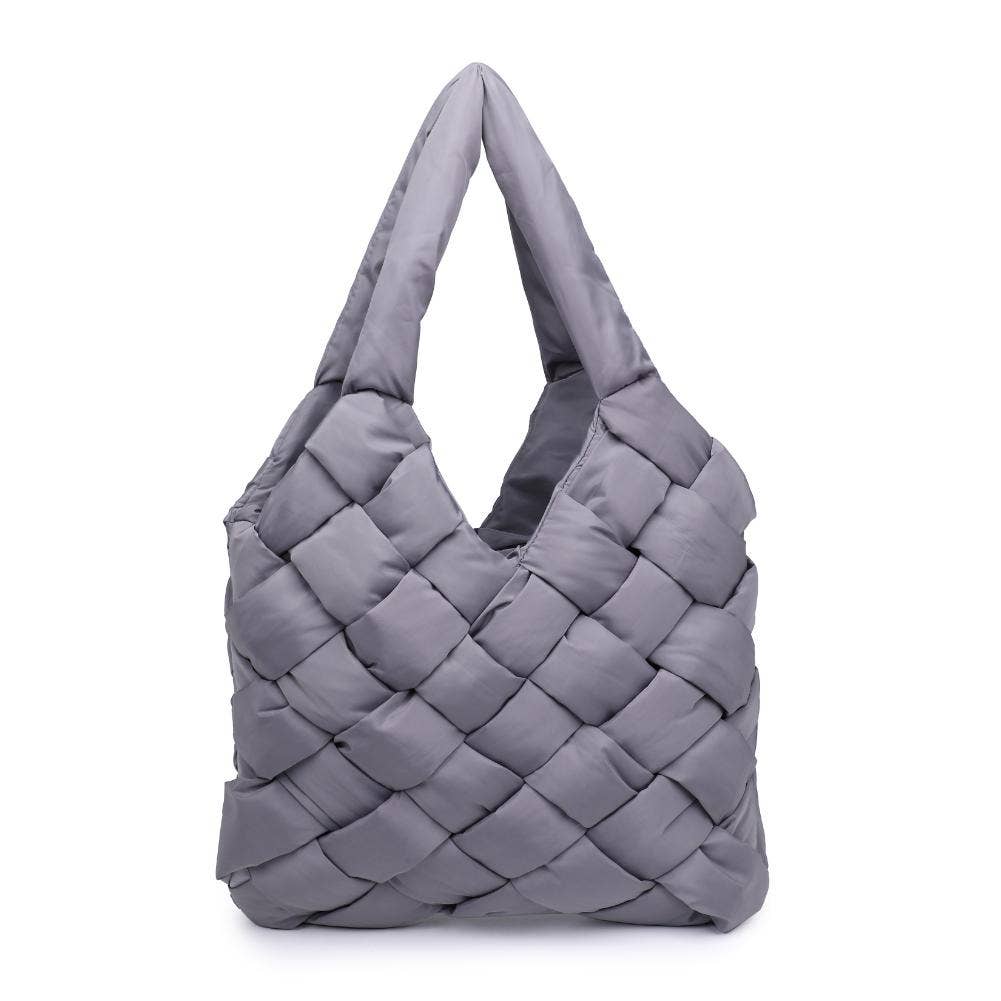 Illumine Woven Nylon Tote: Nude