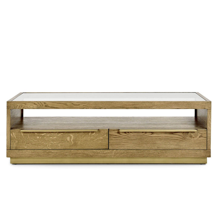 Fallbook - 4 Drawer Coffee Table - Light Brown