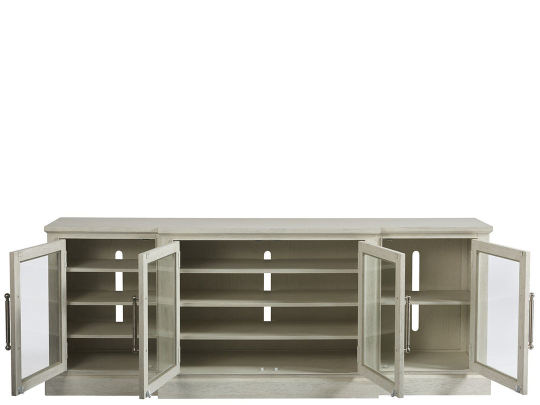 Escape - 84" Entertainment Console - Pearl Silver