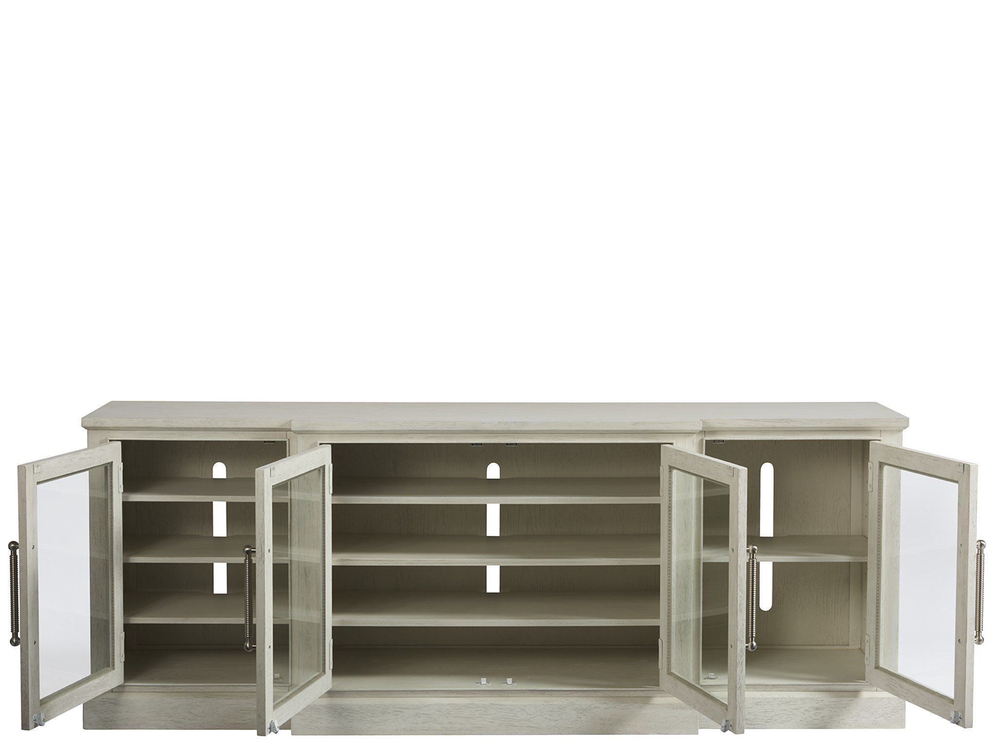 Escape - 84" Entertainment Console - Pearl Silver