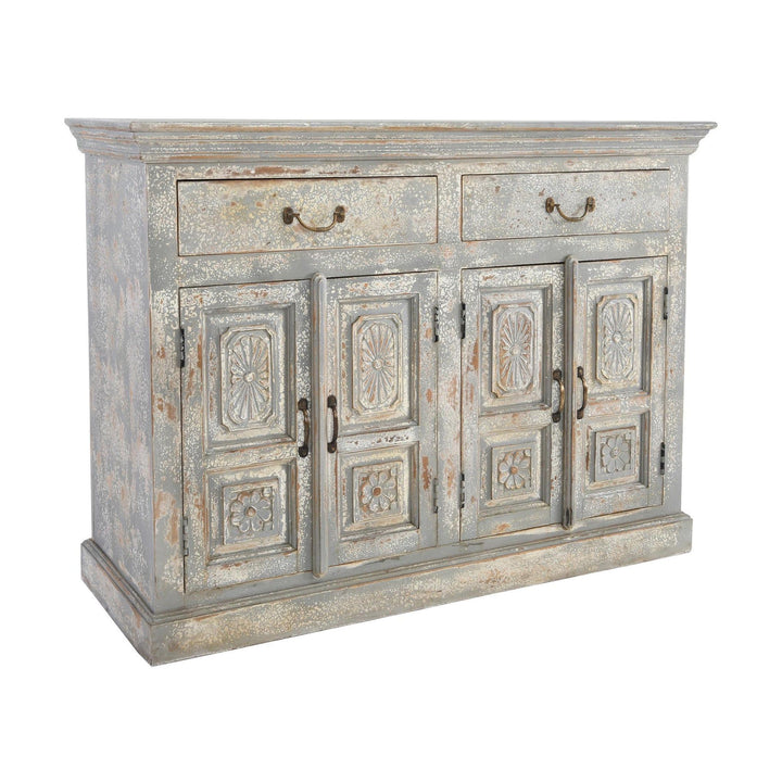2 Drawer 4 Door Sideboard - Blue
