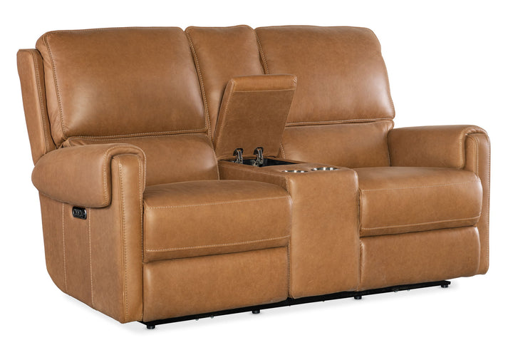 Somers - Power Console Loveseat With Power Headrest