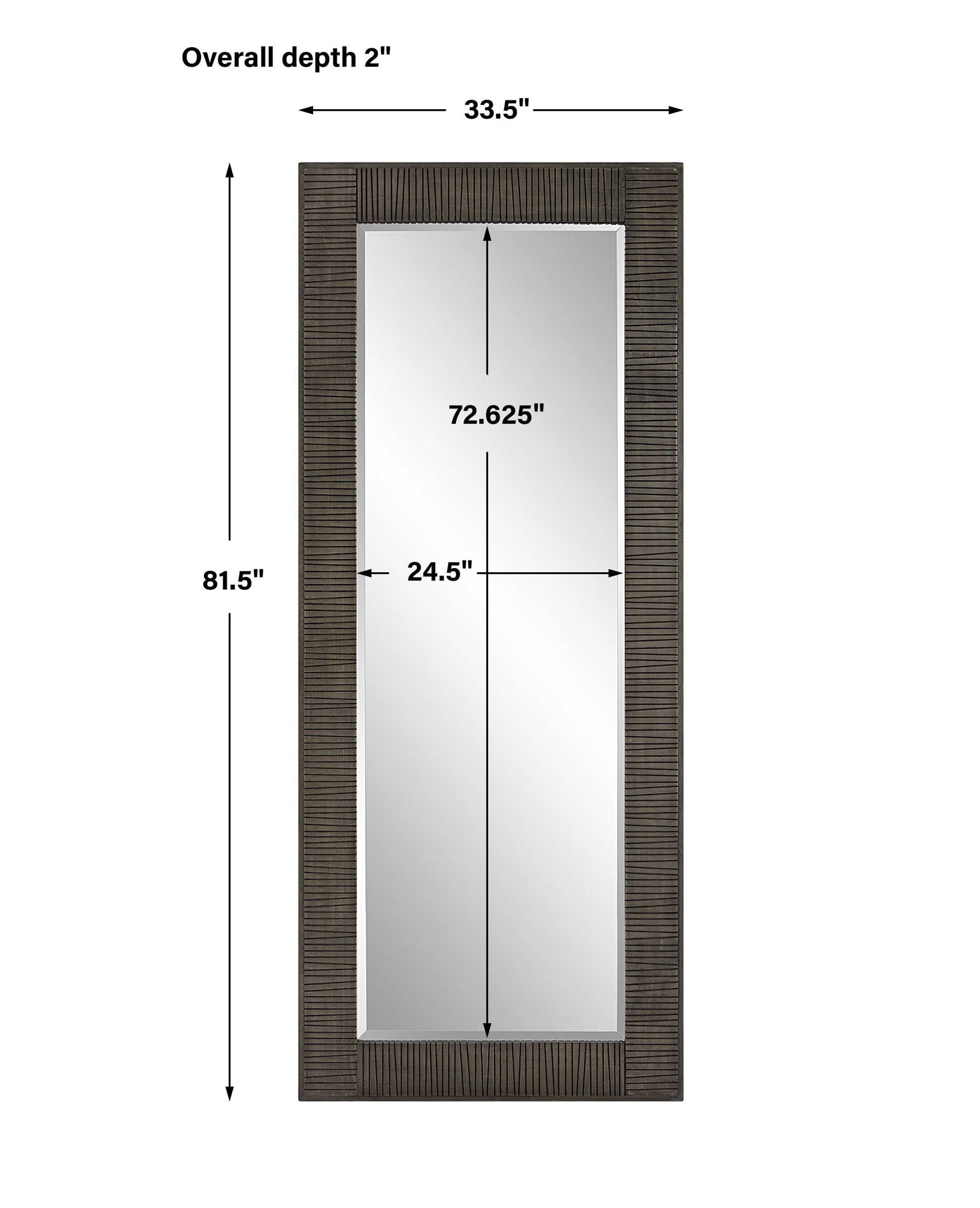 Figaro - Oversized Mirror - Gray