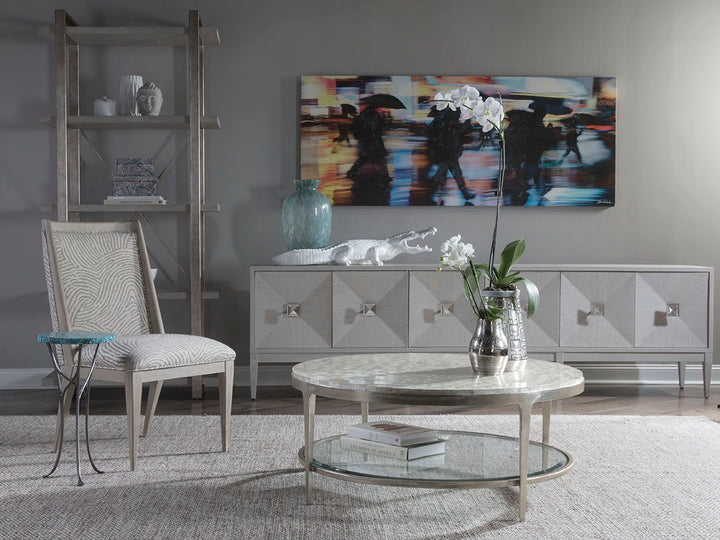 Signature Designs - Gravitas Round Cocktail Table - Pearl Silver