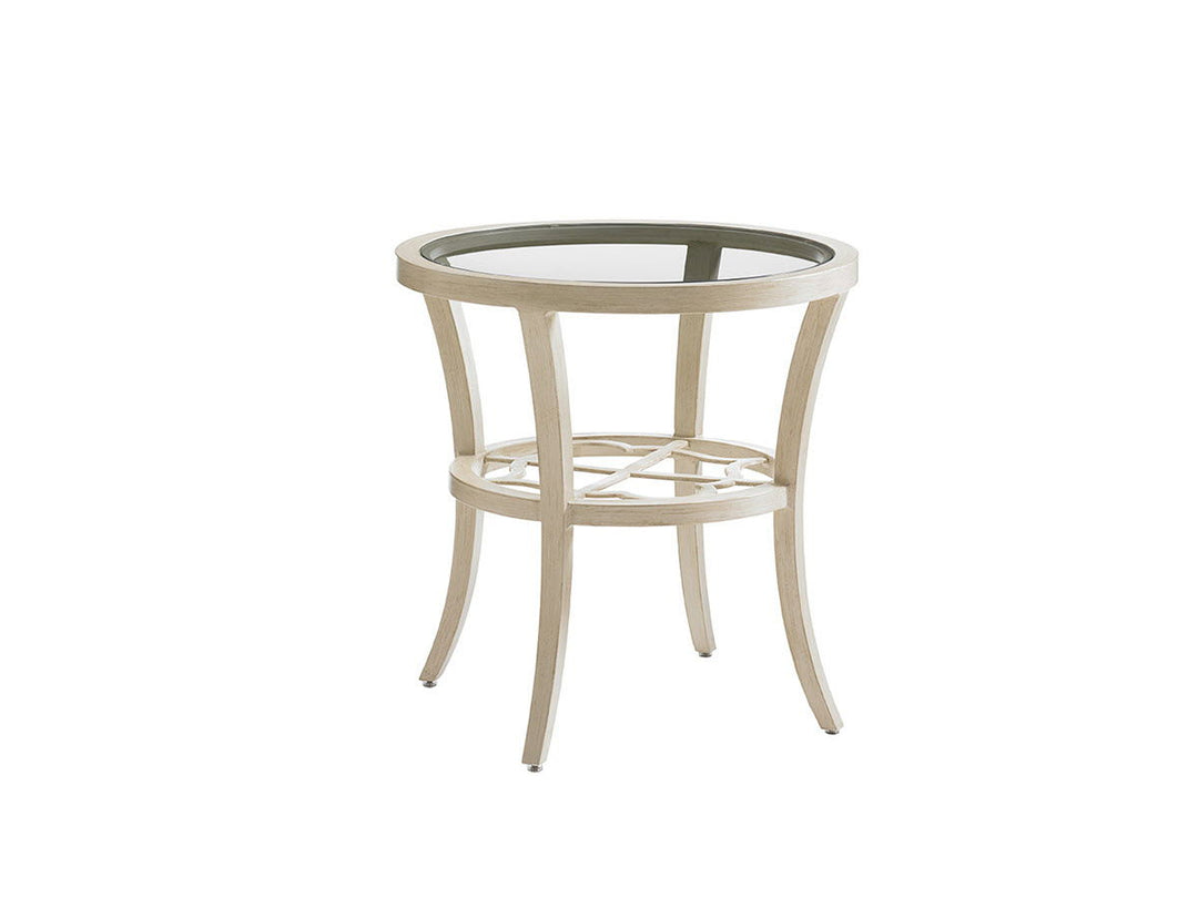 Misty Garden - Round End Table - Beige