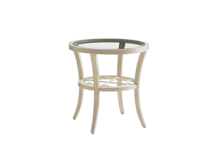 Misty Garden - Round End Table - Beige