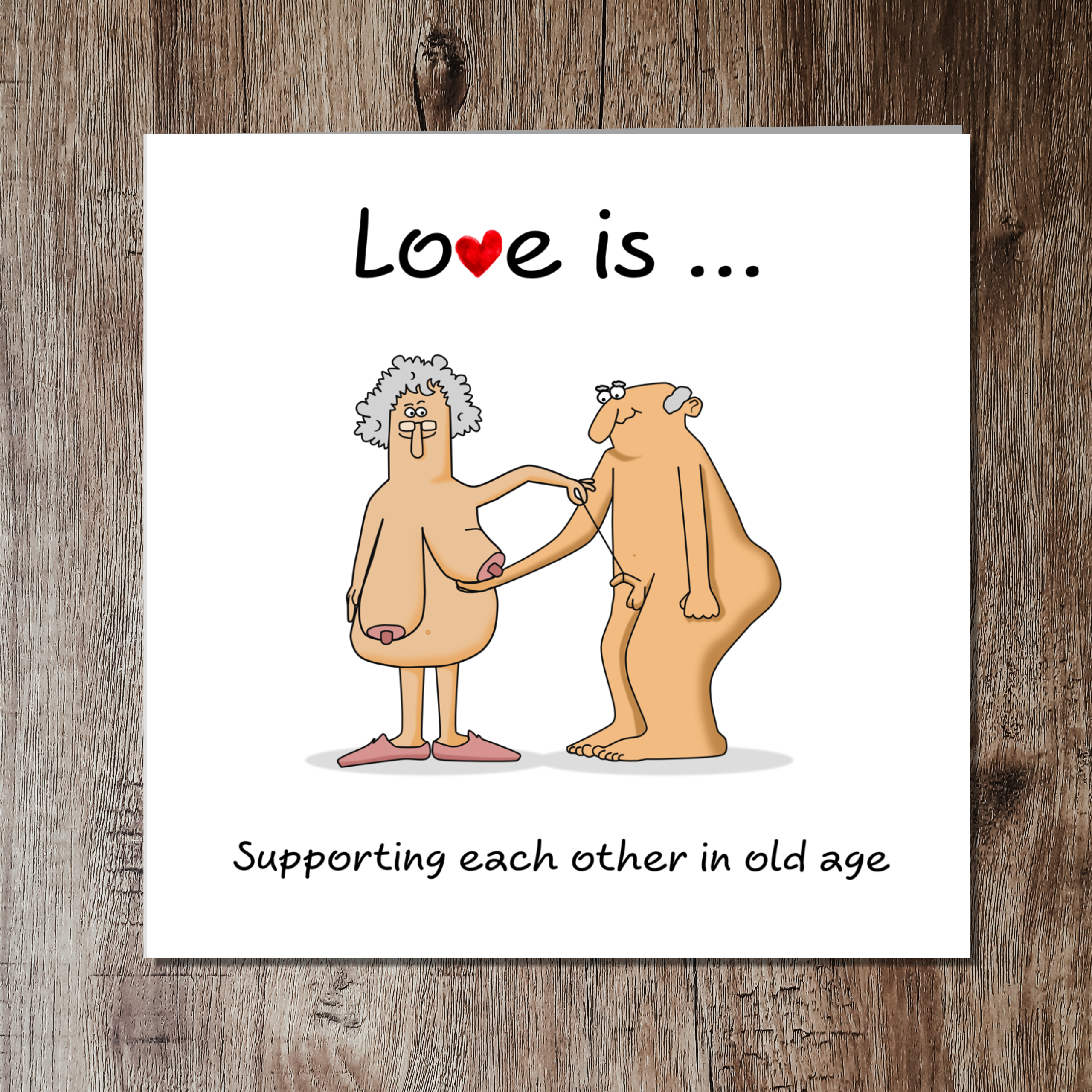Funny Birthday Card 40th 50th 60th Valentines for Wife, Husband, Mum, Dad or friend. Love and support