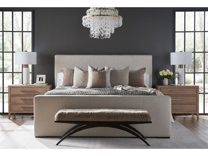 New Modern - Bowie King Bed - Gray