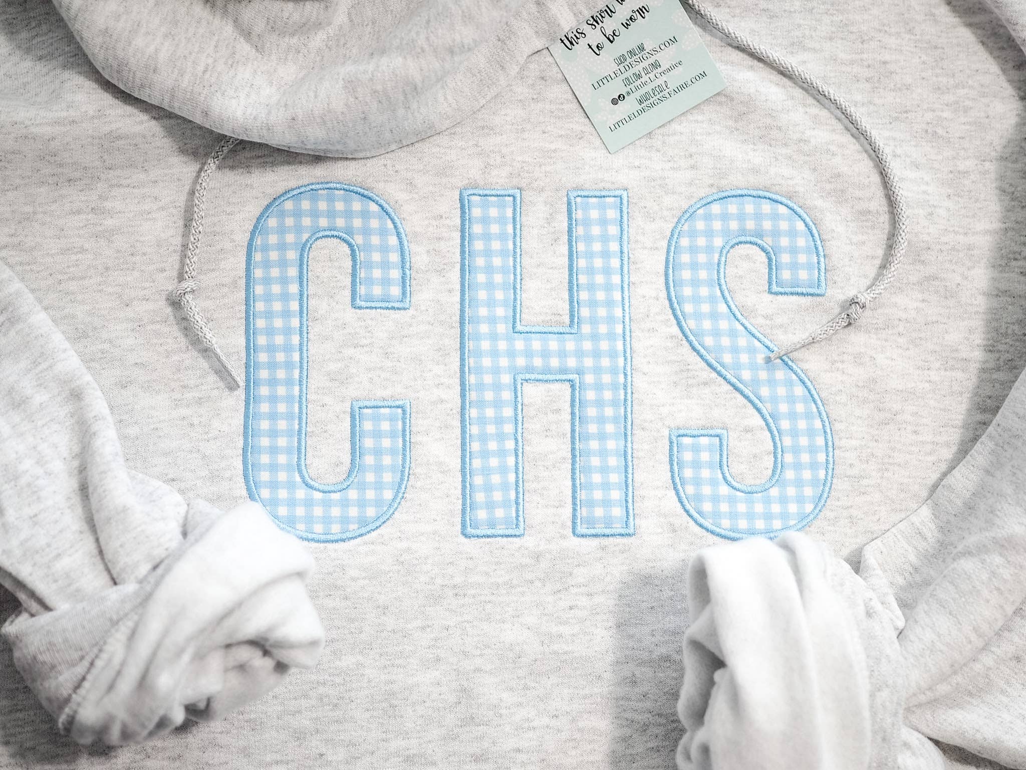 Custom Beach Summer Print Appliqué Hooded Sweatshirts