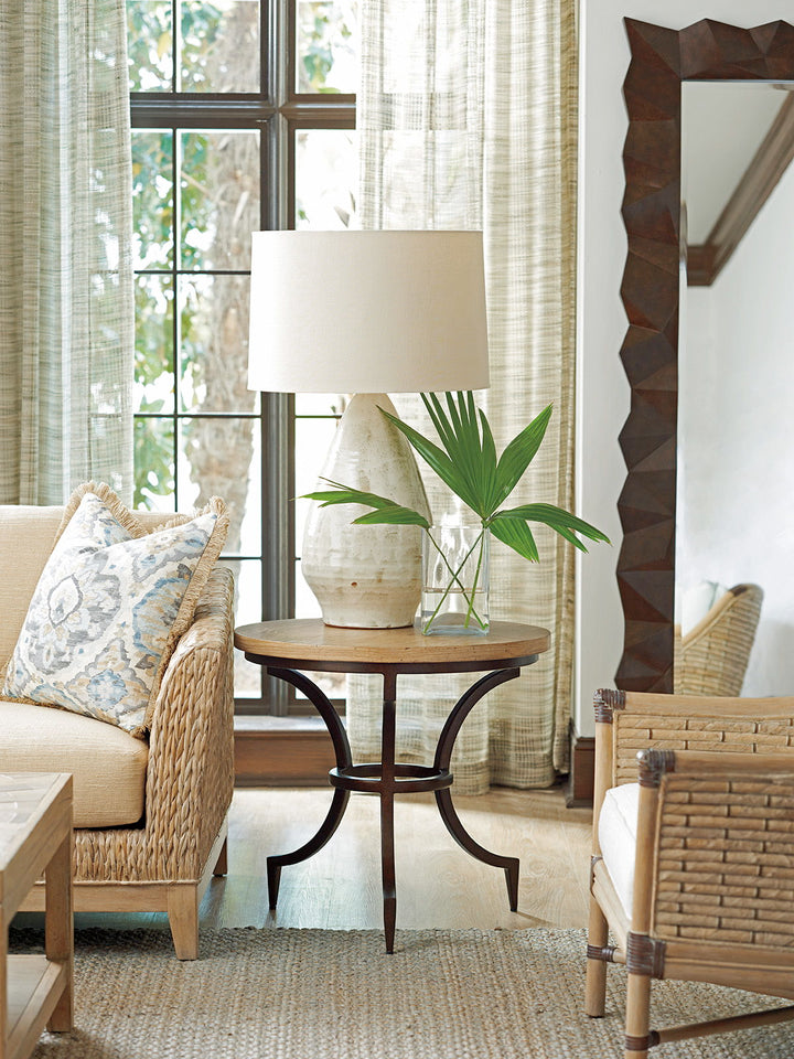 Los Altos - Flemming Round End Table - Light Brown