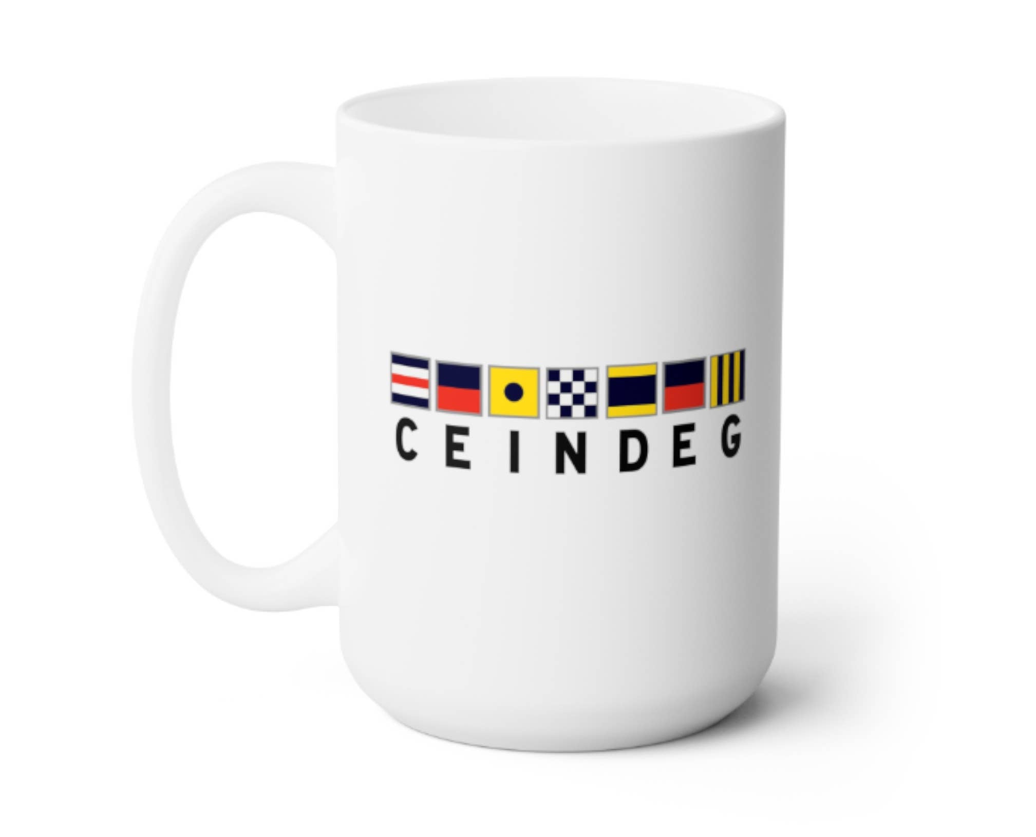 MUG - Custom Nautical Flags: Flags and Letters