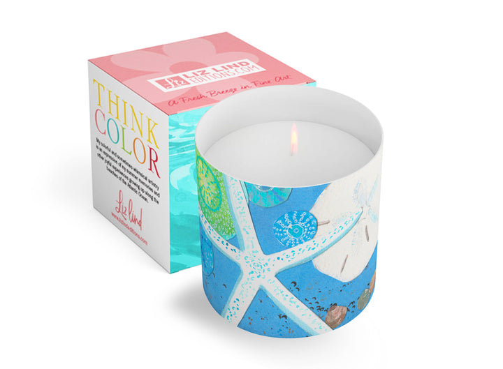 Blue Star (Starfish) Boxed Candle