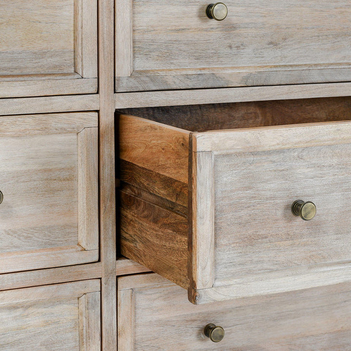 Adelaide - 9 Drawer Dresser - Natural White