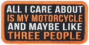 All I Care About Embroidered Patch – 4" x 2"