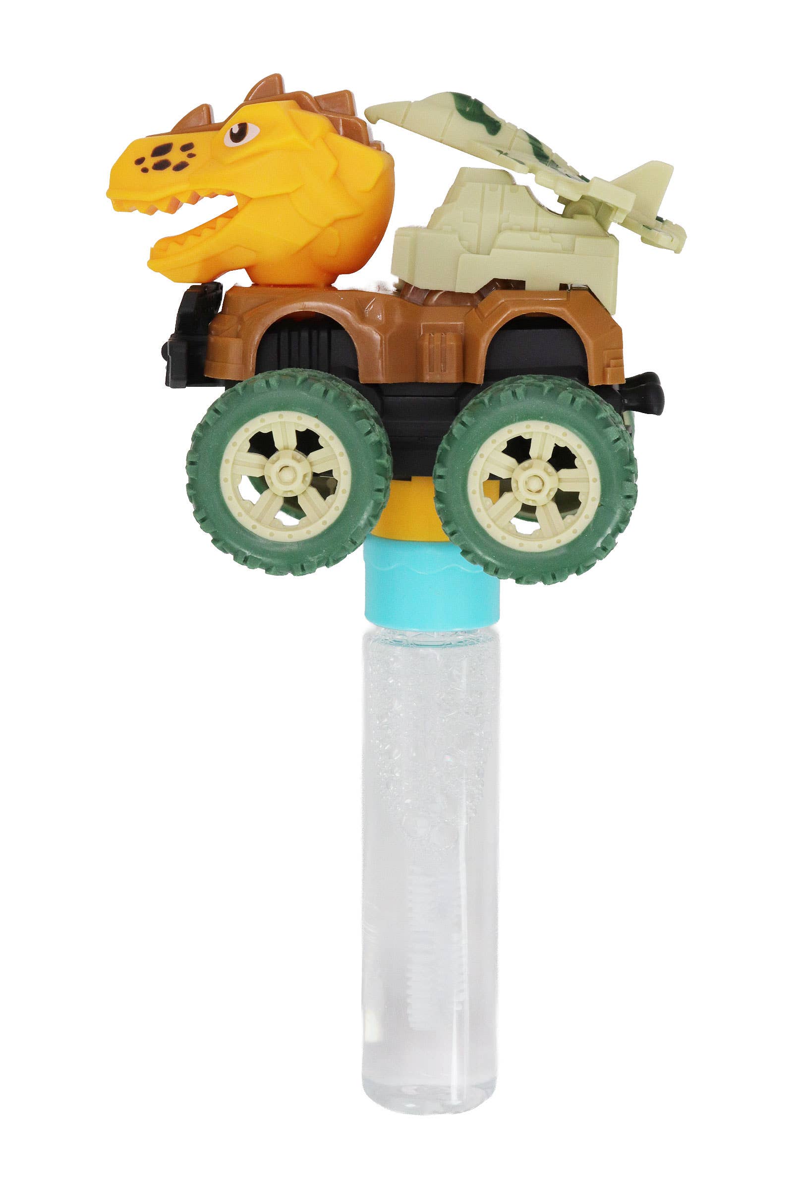 Dinosaur Wind-up Car 3 Hole Bubble Stick Wand