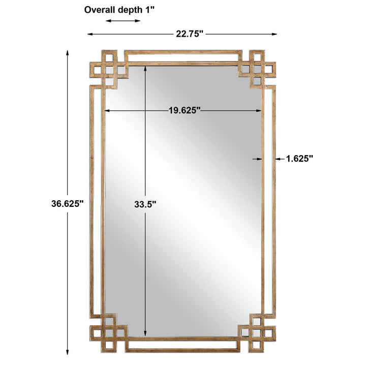 Devoll - Mirror - Antique Gold