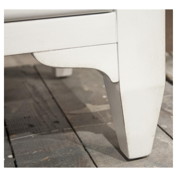 Myra - Three Drawer Nightstand - Natural / Paperwhite