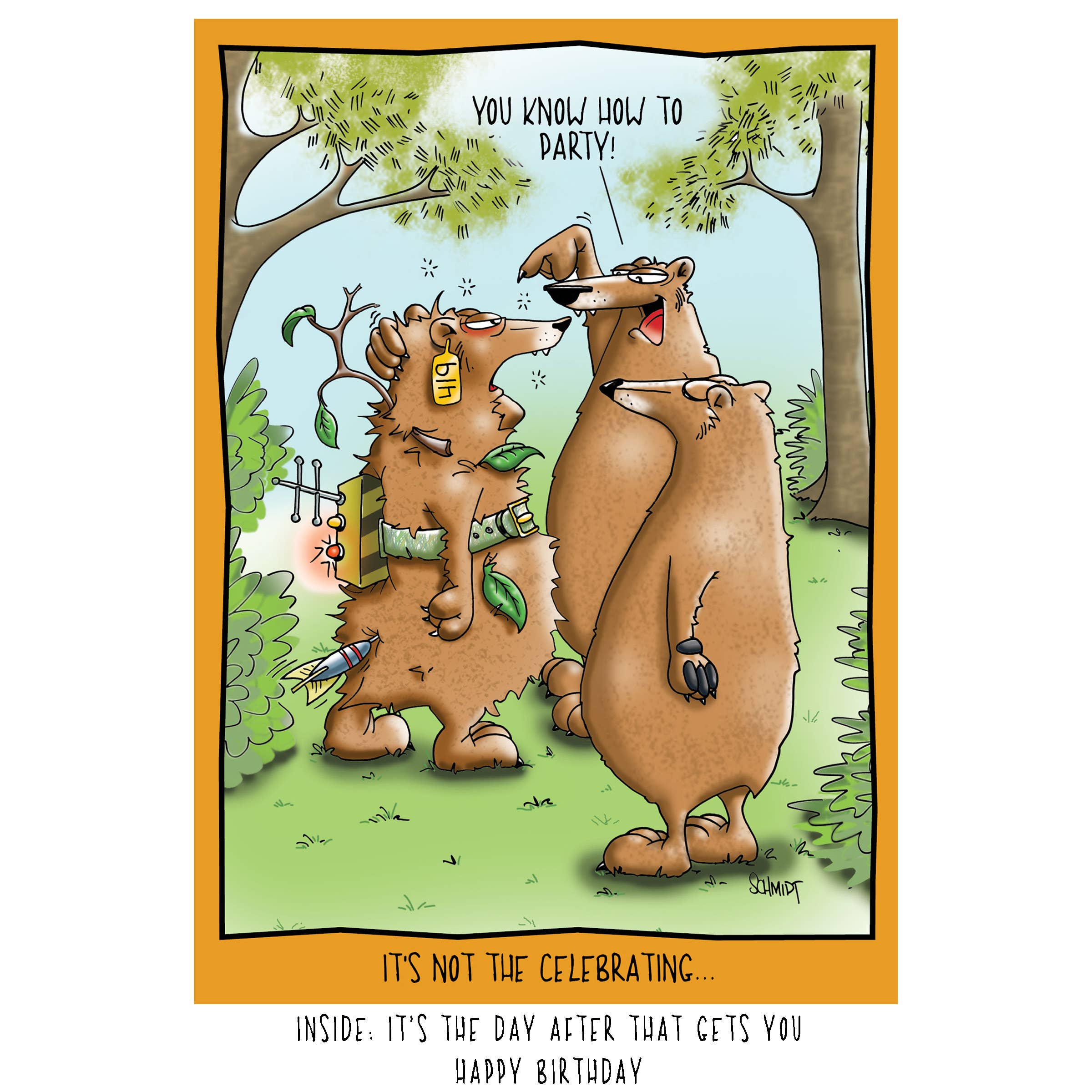 Tagged Bear | Hilarious Birthday Card