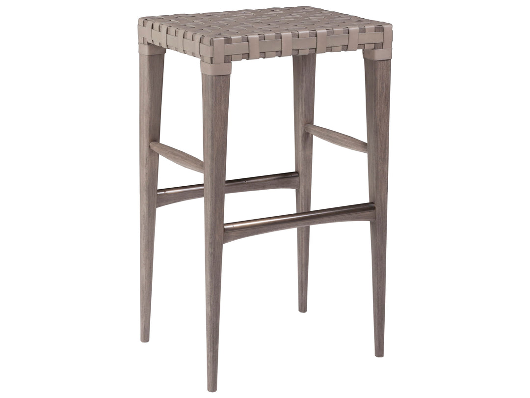 Cohesion Program - Milo Leather Backless Barstool