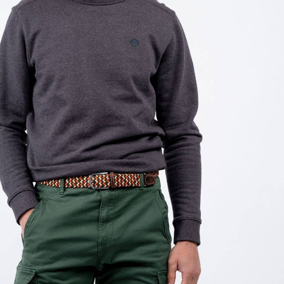 Breda elastic braided belt: Size 1