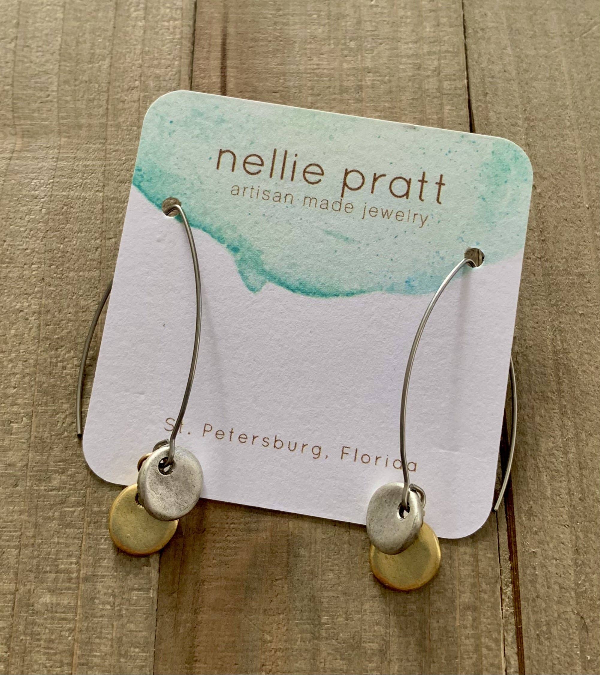 So Clever mixed metal dangle earrings