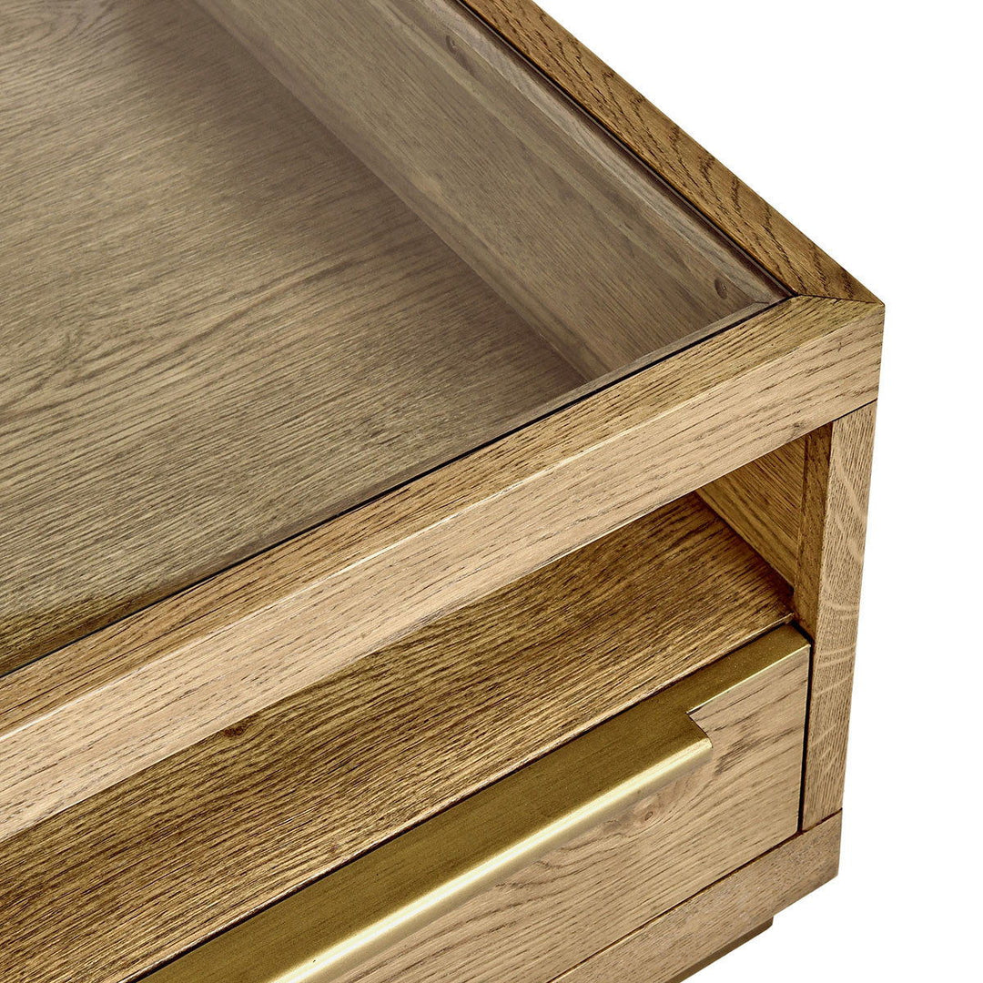 Fallbook - 4 Drawer Coffee Table - Light Brown