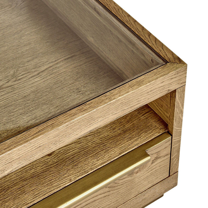 Fallbook - 4 Drawer Coffee Table - Light Brown