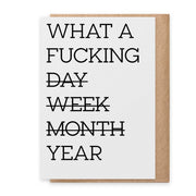 What a Year - Greeting Card