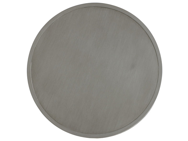 Silver Sands - Round Cocktail Table - Pearl Silver