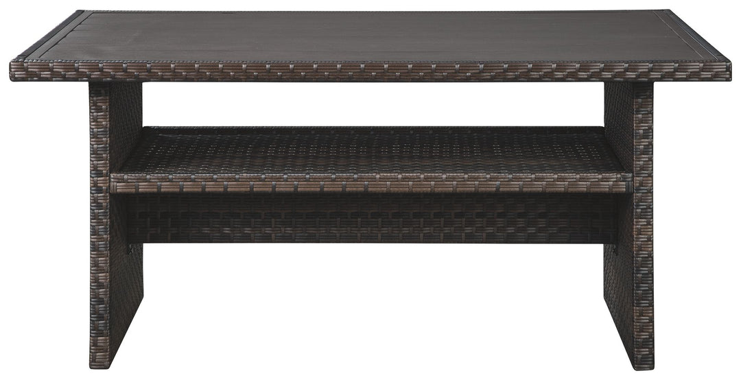 Easy Isle - Dark Brown / Beige - RECT Multi-Use Table