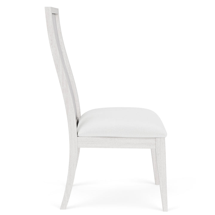Hepburn - Wood Back Upholstered Side Chair (Set of 2) 2" - White