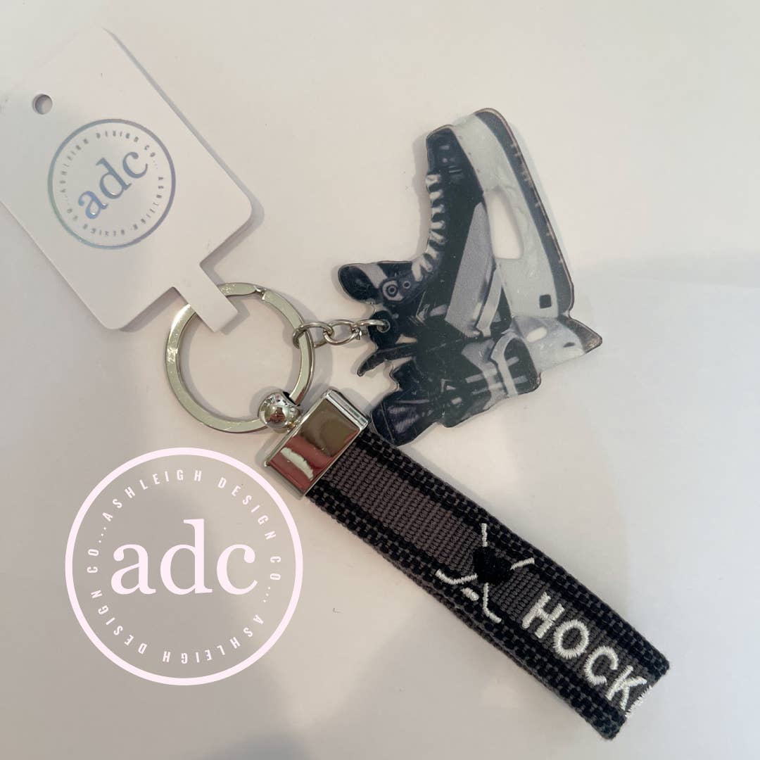 HOCKEY MOM Keychain