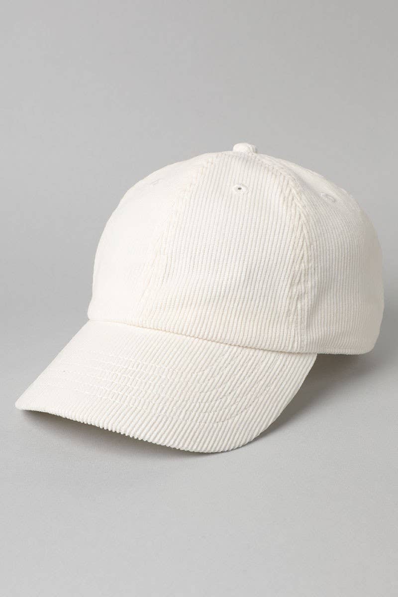 Corduroy Adjustable Cotton Baseball Cap Dad Hat