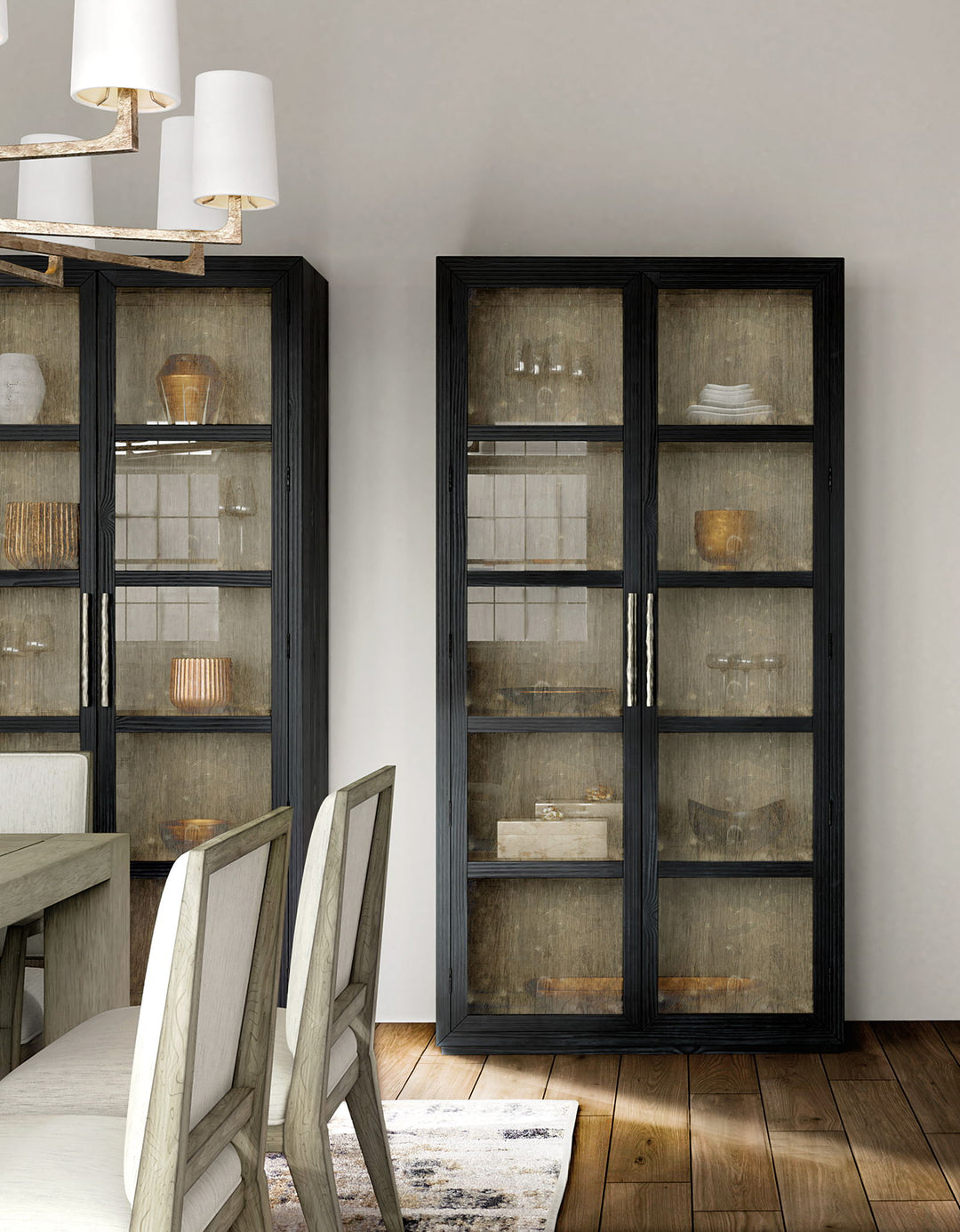 Linville Falls - Shou Sugi Ban Curio Cabinet